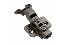 Петля SILENTO PRO ZP-SLCARALU08-3DBEO полунакладная для алюминиевых рамок без пружины с клипом, с ответной планкой H-0, с эксцентриковой регулировкой, без еврошурупа, черная — купить оптом и в розницу в интернет магазине GTV-Meridian.